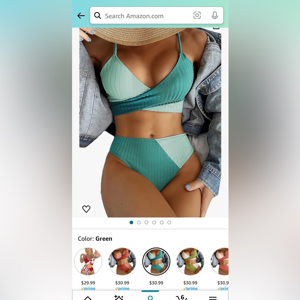 Two tone bikini